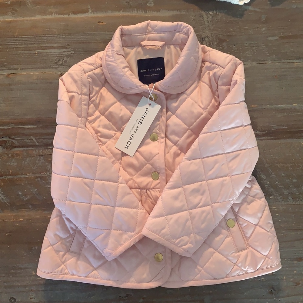 COPY - Janie and Jack size 18-24 months old baby Quilted Barn Coat back bow det…
